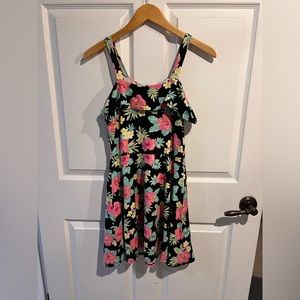 2/$30 SALE. The Children’s Place Floral Cold Shoulder Dress Size XL (14)